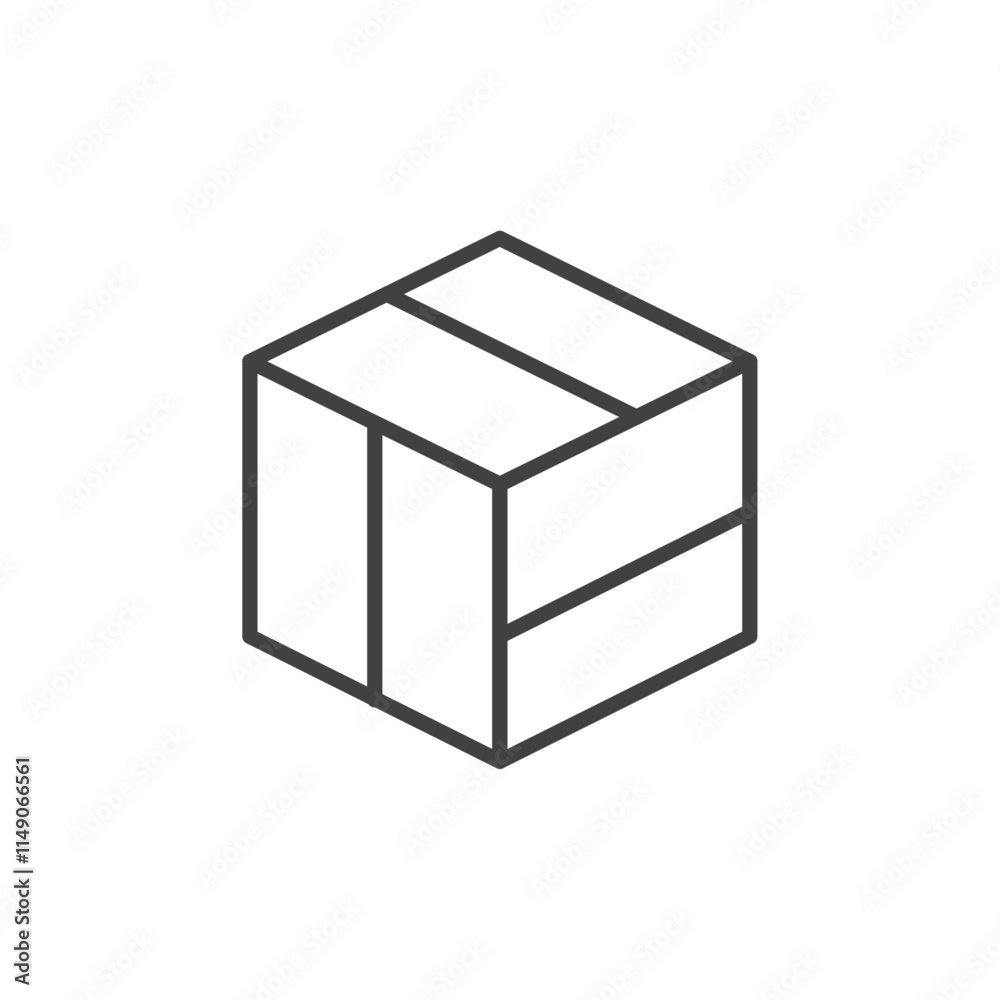 Dimension box icon Vector logo set flat Dimension box icon Vector logo set flat