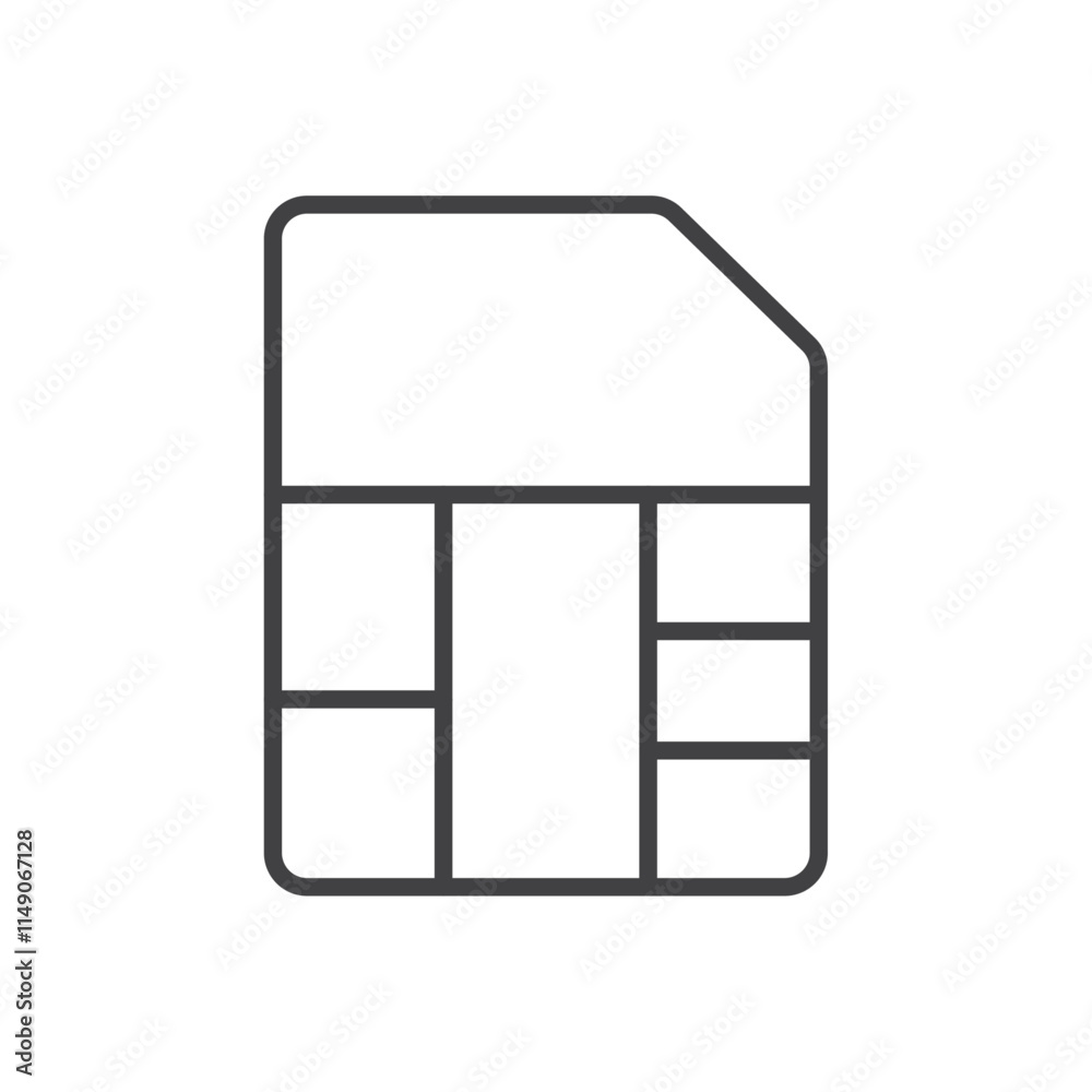 Memory card icon Vector logo set flat Memory card icon Vector logo set flat