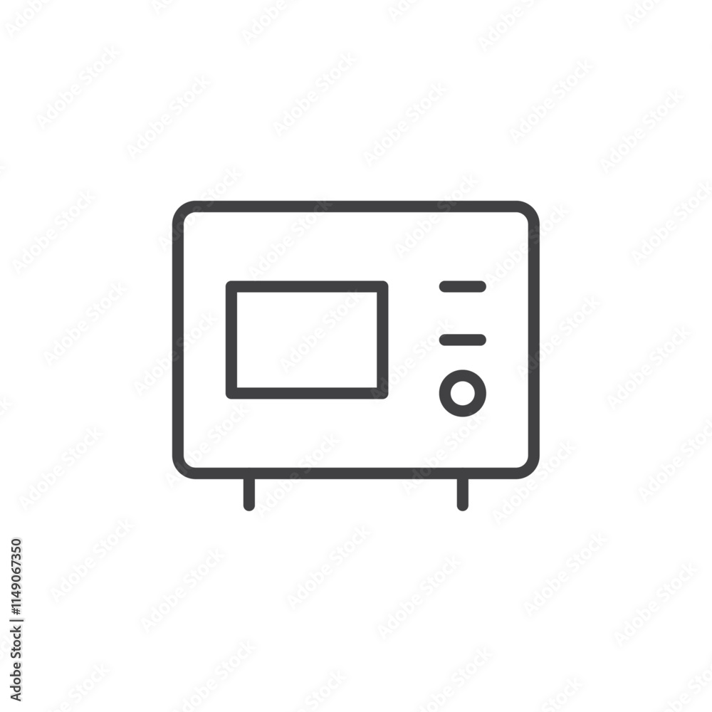 Oven icon Vector logo set flat