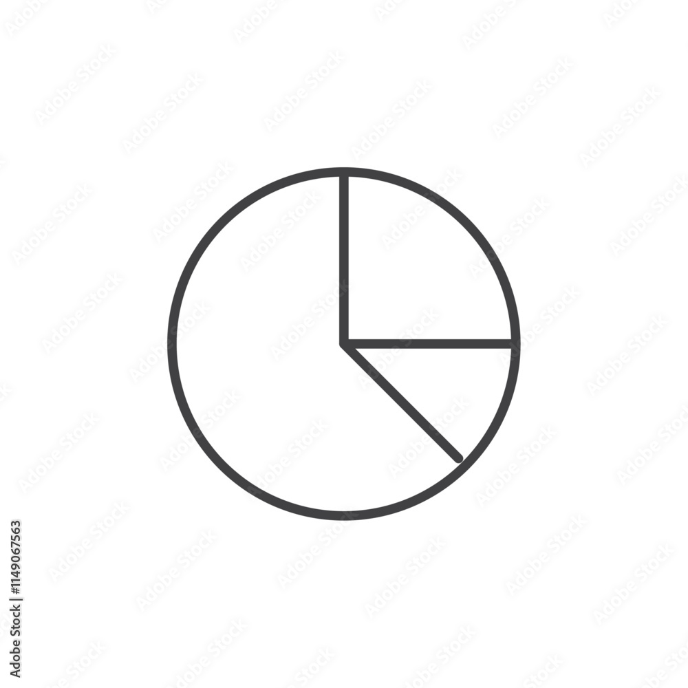 Pie chart icon Vector logo set flat Pie chart icon Vector logo set flat
