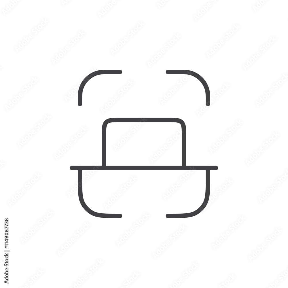 Scanner icon Vector logo set flat