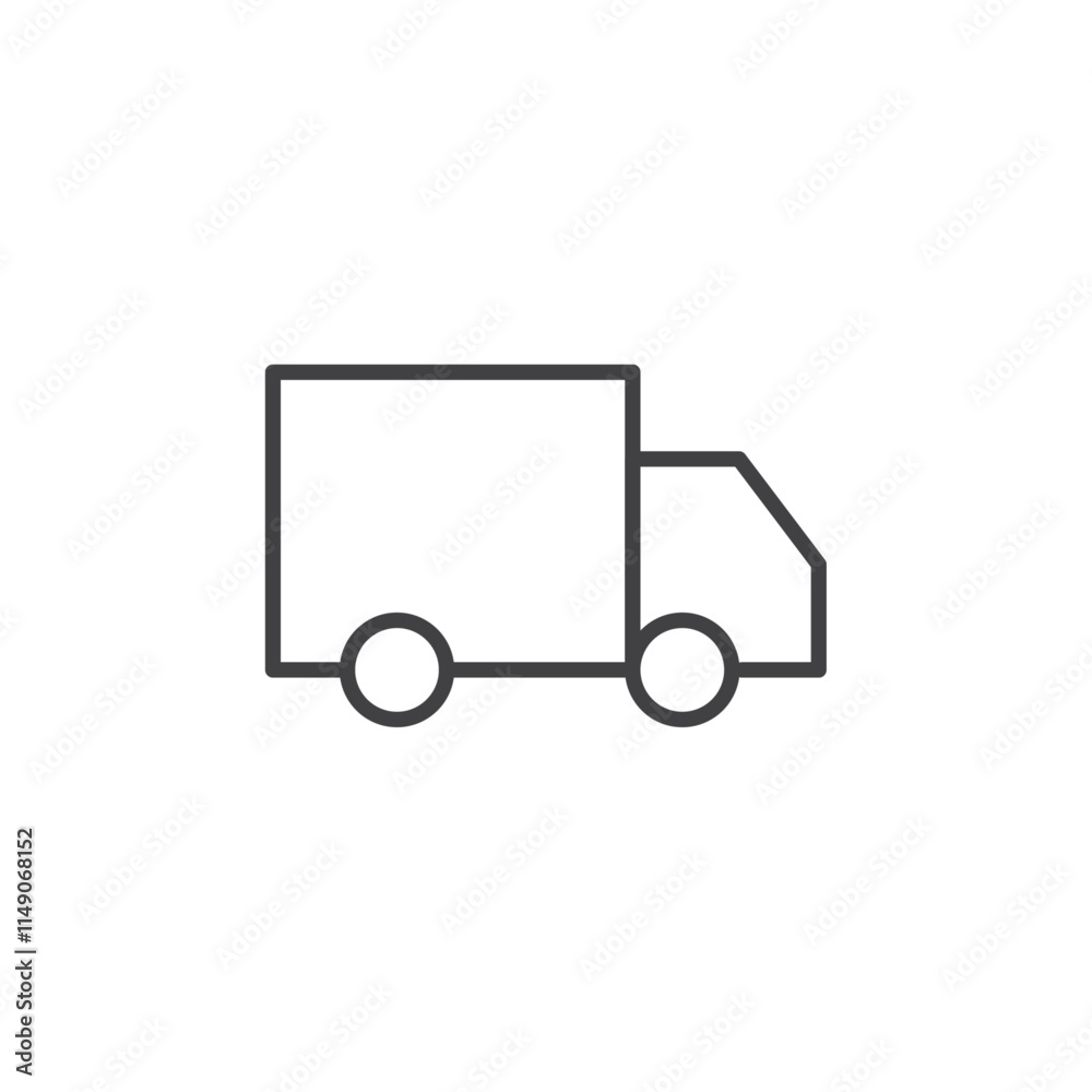 Truck icon Vector logo set flat Truck icon Vector logo set flat