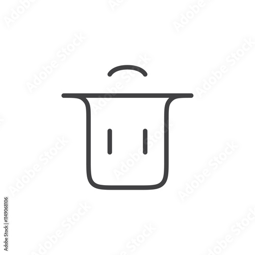 Trash icon Vector logo set flat