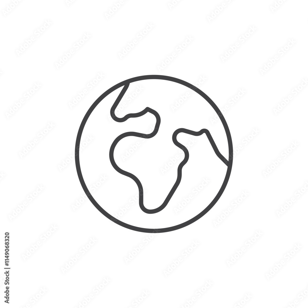 World icon Vector logo set flat World icon Vector logo set flat