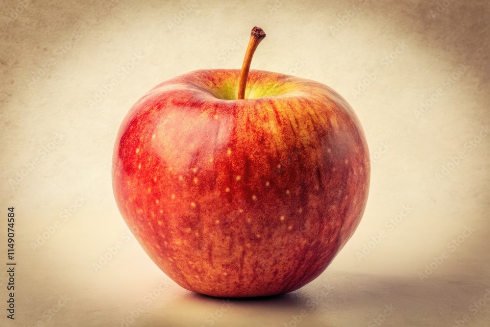 A nostalgic apple illustration in a retro style, perfect for vintage designs. A nostalgic apple illustration in a retro style, perfect for vintage designs.