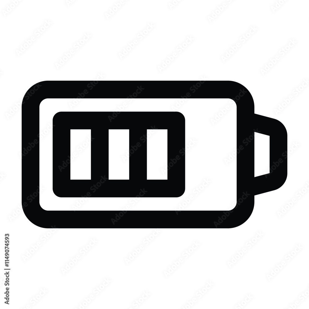 Simple Battery icon. The icon can be used for websites, print templates, presentation templates, illustrations, etc Simple Battery icon. The icon can be used for websites, print templates, presentation templates, illustrations, etc