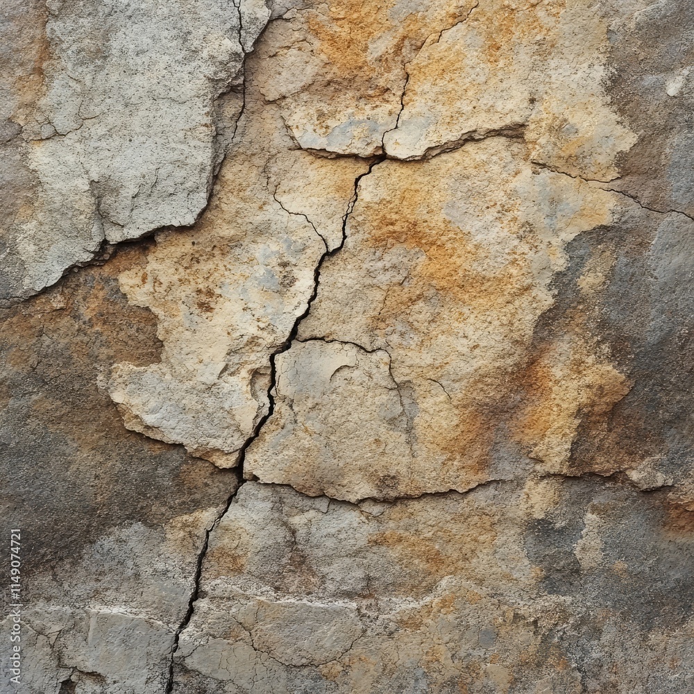 An old stone surface with visible cracks and a weathered texture. An old stone surface with visible cracks and a weathered texture.