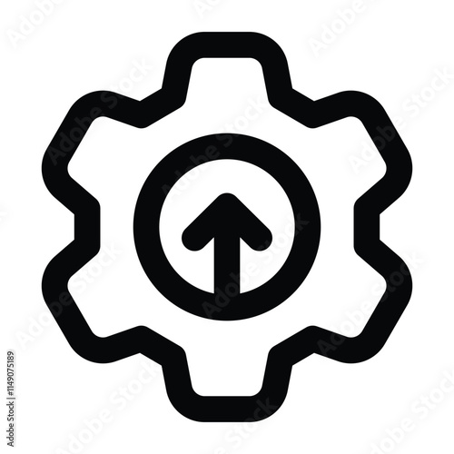 Simple Improvement icon. The icon can be used for websites, print templates, presentation templates, illustrations, etc	