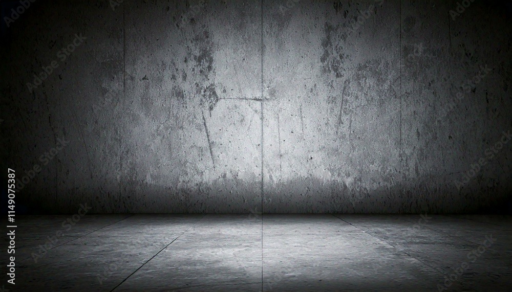 Grunge background texture with rough, weathered surface, showcasing cracked, aged concrete, revealing layers of old worn material. Empty floor beneath adds to the industrial feel, creating a sense of Grunge background texture with rough, weathered surface, showcasing cracked, aged concrete, revealing layers of old worn material. Empty floor beneath adds to the industrial feel, creating a sense of