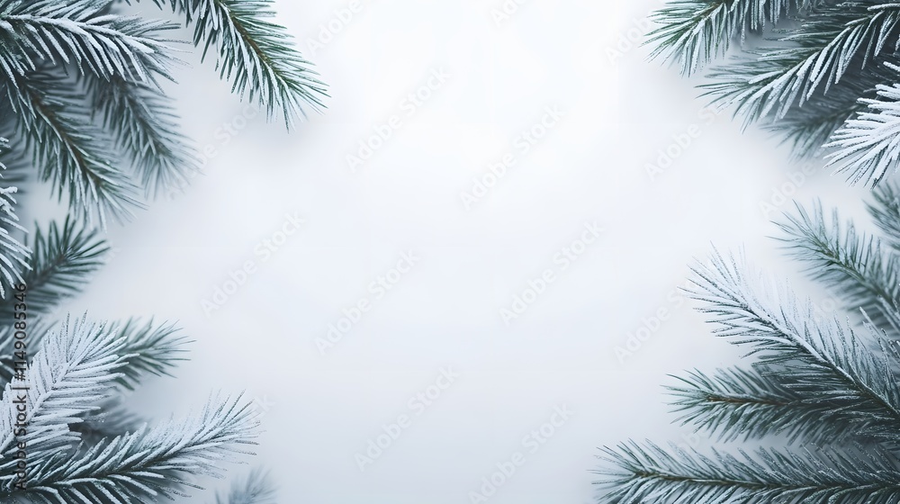 Christmas snowy fir tree branches close up. Winter Christmas and winter concept with copy space. Christmas snowy fir tree branches close up. Winter Christmas and winter concept with copy space.
