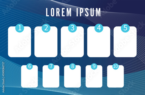 informative card concept modern layout for text