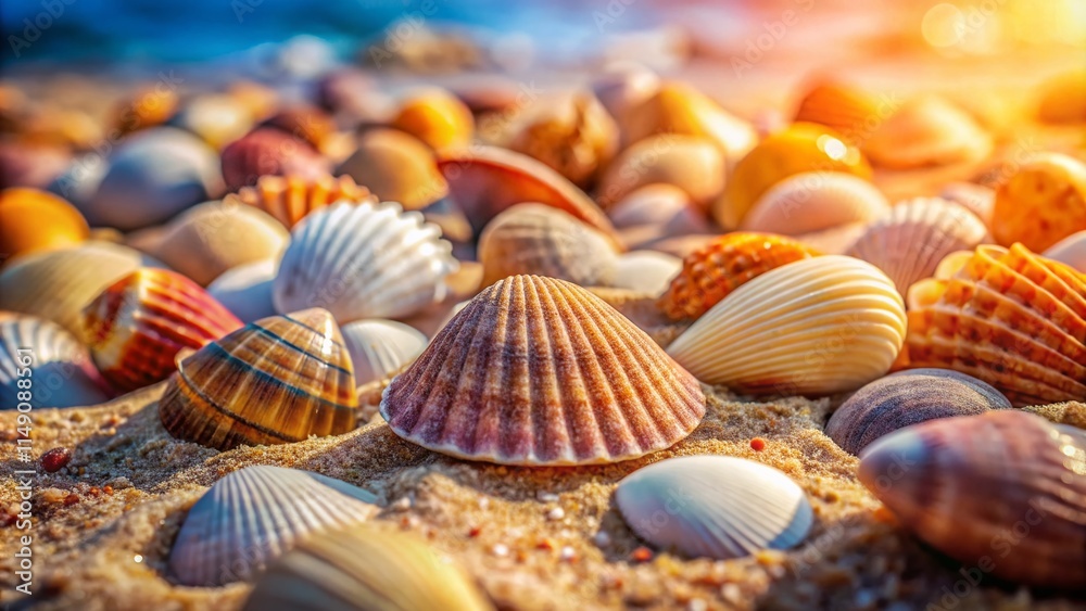 Hand-Prepared Malaga Seashells: Minimalist Beach Photography Hand-Prepared Malaga Seashells: Minimalist Beach Photography