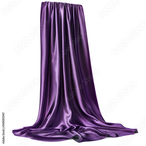 Wallpaper Mural Luxurious Purple Silk Fabric Drape  Elegant Satin Textile  Smooth Cloth Background Torontodigital.ca
