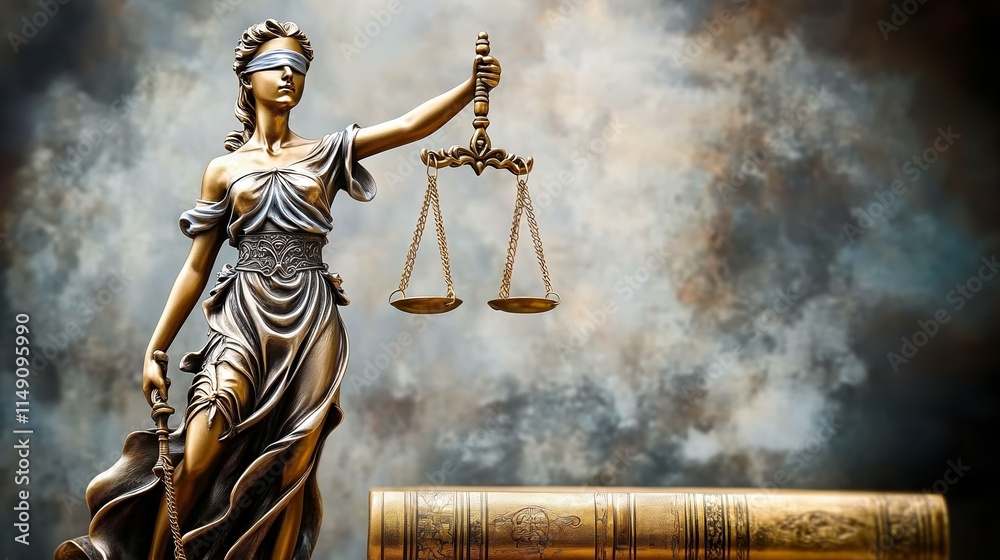 Legal and law concept statue of Lady Justice with scales of justice Legal and law concept statue of Lady Justice with scales of justice
