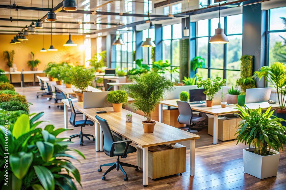Empty Eco-Friendly Coworking Space Quarantine Bokeh Photography Empty Eco-Friendly Coworking Space Quarantine Bokeh Photography