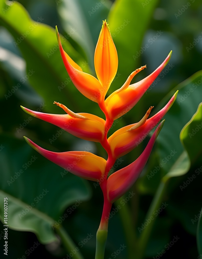 Obraz premium red and yellow flower