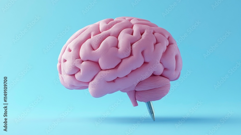An artistic representation of a human brain made from clay, highlighting the beauty of its design and functionality in cognitive and neurological studies. An artistic representation of a human brain made from clay, highlighting the beauty of its design and functionality in cognitive and neurological studies.
