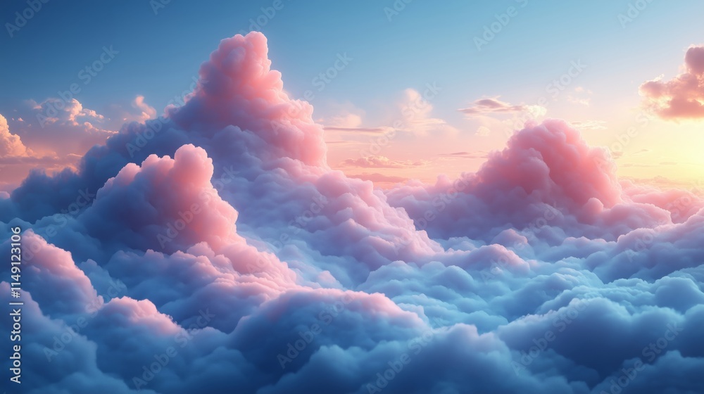 A Stunning Sky Filled with Dreamy Clouds at Sunset A Stunning Sky Filled with Dreamy Clouds at Sunset