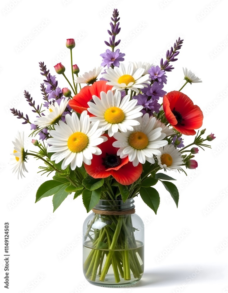 Fototapeta premium bouquet of flowers in vase