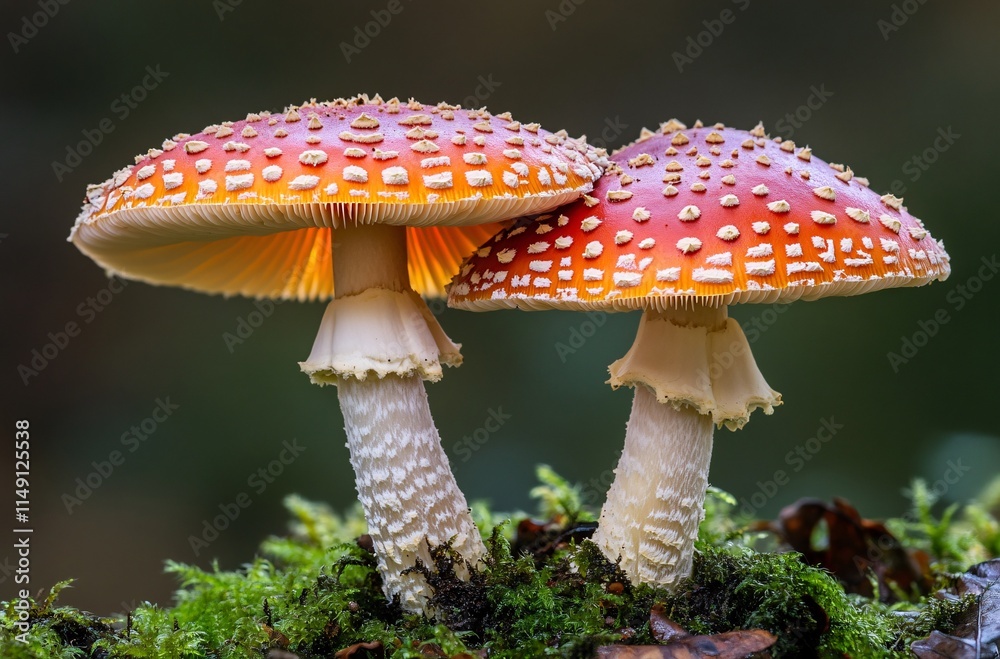 Fototapeta premium fly mushroom in forest