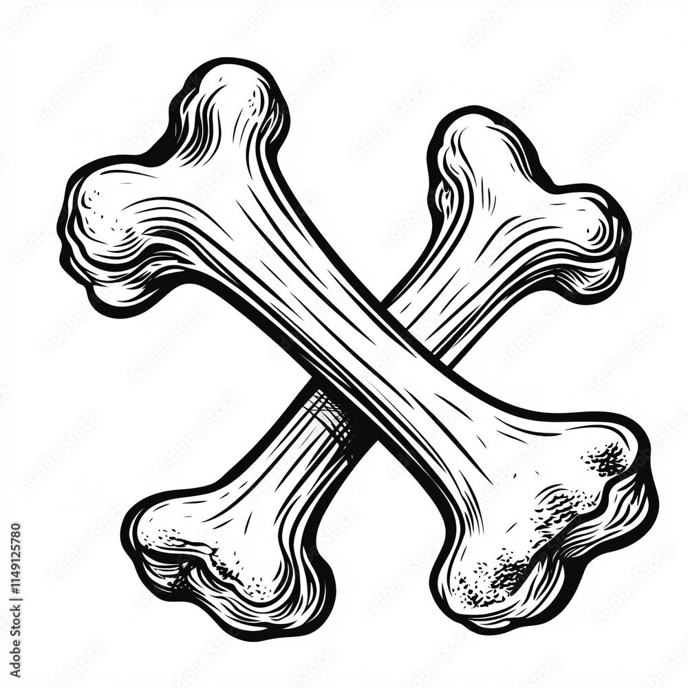 Fototapeta premium dog bone vector