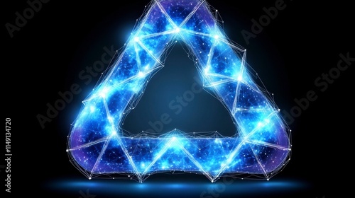 Blue and purple wave equalizer lines illustrating AI and deep learning, with neural networks connecting data points, showcasing the powerful capabilities of artificial intelligence.