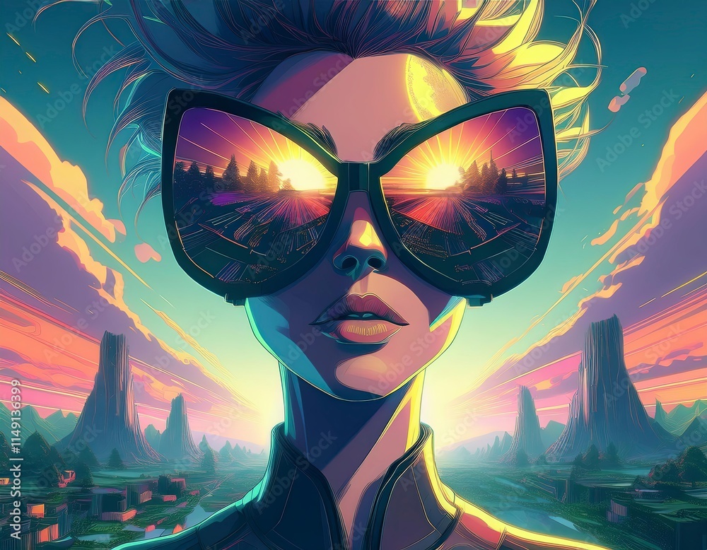 digital illustration. Digitally manipulated portrait digital illustration. Digitally manipulated portrait