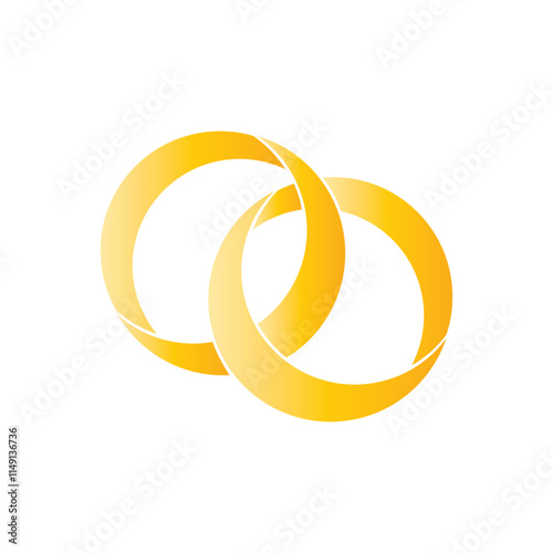 Wedding ring icon. Jewelry logo. Engagement diamond ring icon. Proposal symbol. Brilliant gold jewellery vector illustration isolated.