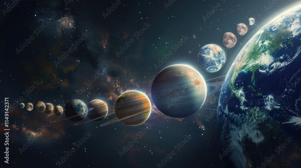 planet in space planet in space