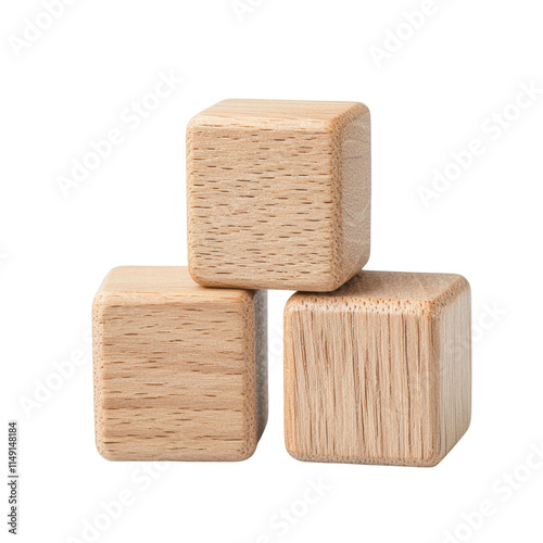 Stacked wooden blocks on a black background
