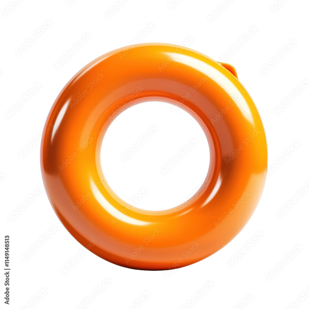 Bright orange inflatable pool float Bright orange inflatable pool float