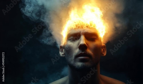 Exploring the depths of creativity through imaginative representation of thoughts and emotions in 4K