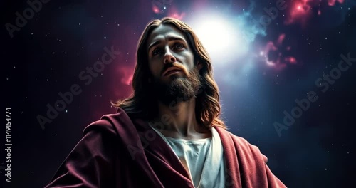 Cinematic depiction of Jesus Christ. 03.