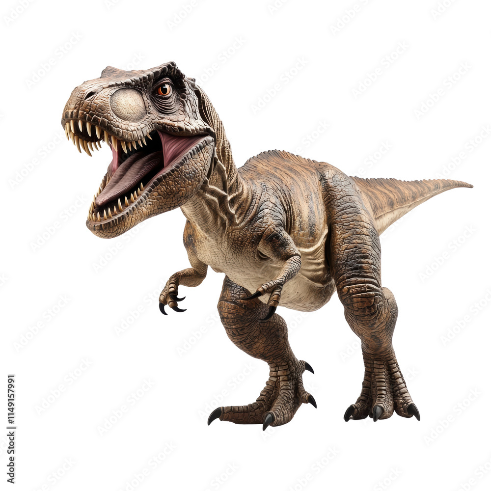 Fototapeta premium Realistic Tyrannosaurus Rex Dinosaur Toy Model