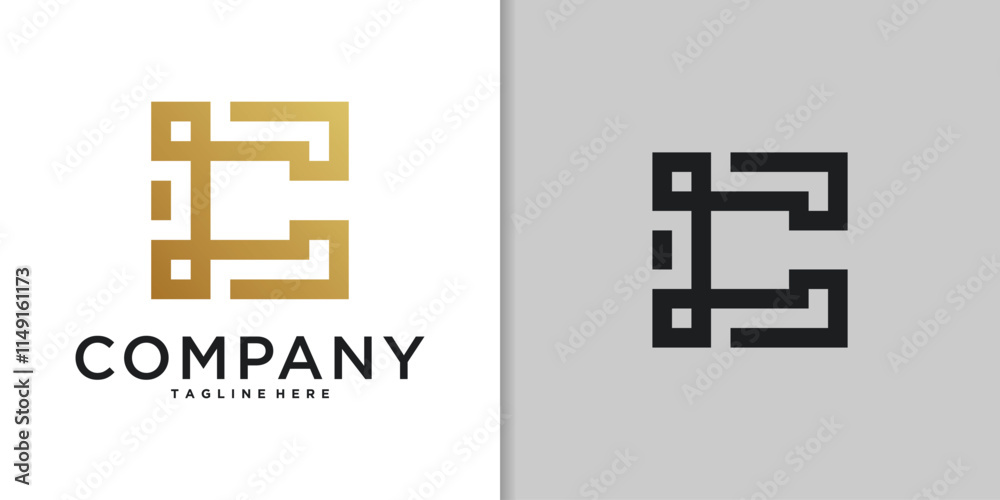 Fototapeta premium initial letter c logo design luxury