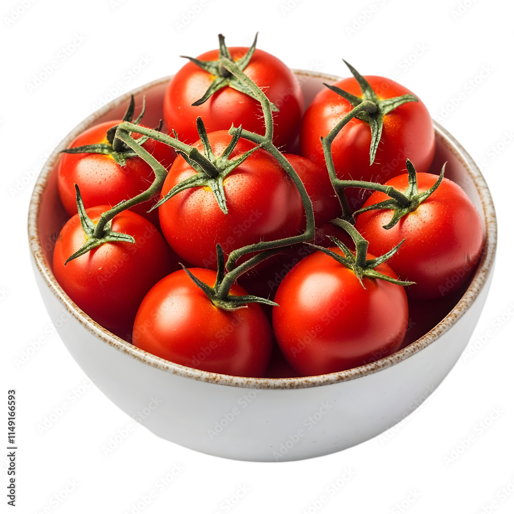 Fresh Red Tomatoes Vine Ripe Bowl Organic Food Healthy Eating Fresh Red Tomatoes Vine Ripe Bowl Organic Food Healthy Eating
