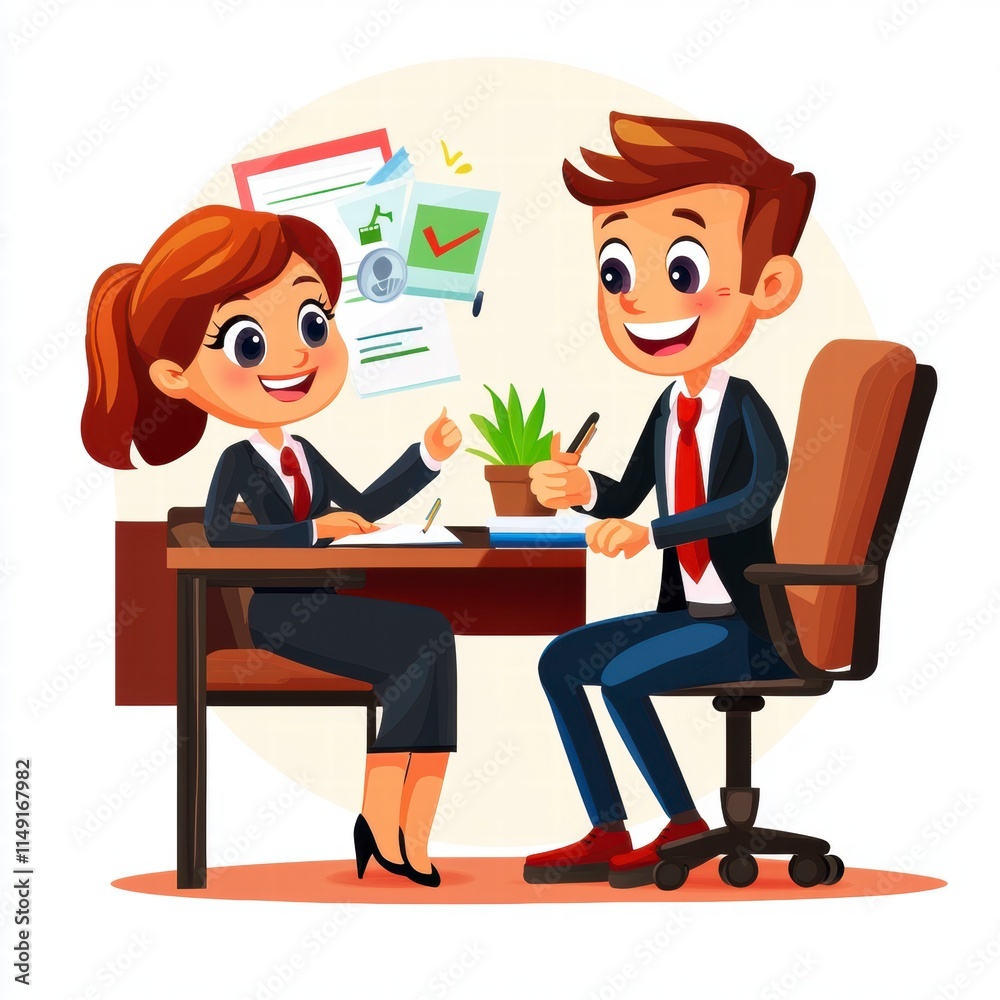Obraz premium Business colleagues having a meeting.