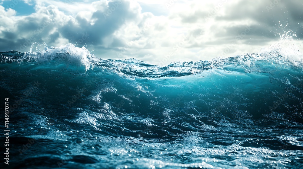 Fototapeta premium Ocean Wave Crashing