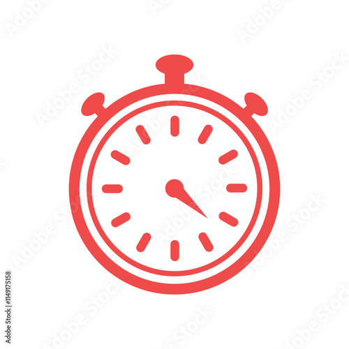 high quality modern stopwatch icon color with minimalist design for digital and print projects