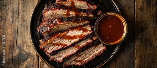 Delicious Smoked Brisket with Barbecue Sauce