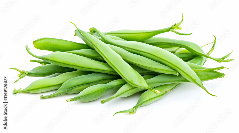Fresh Green String Bean Pods Fresh Green String Bean Pods
