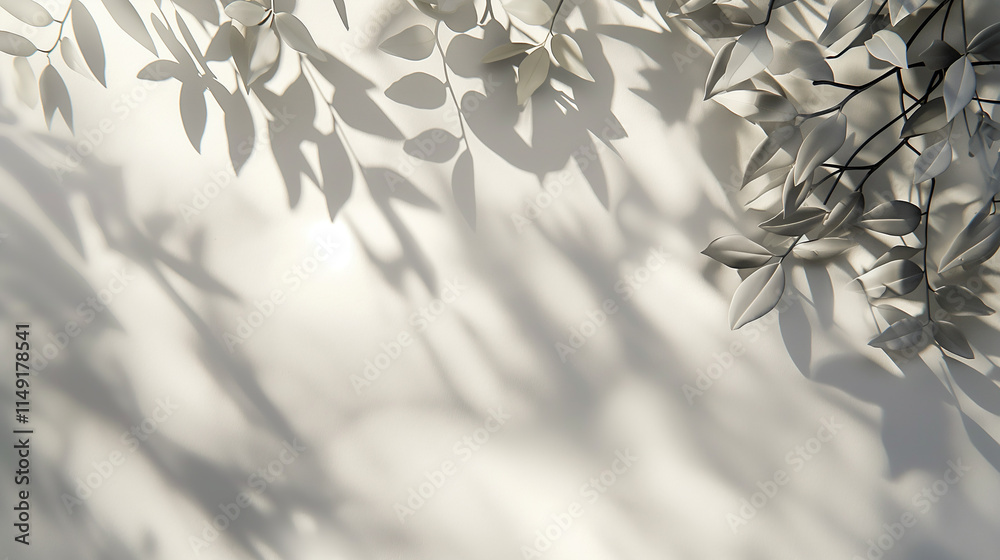 Minimalistic Light Background with Abstract Blurred Foliage and Subtle Patterns Minimalistic Light Background with Abstract Blurred Foliage and Subtle Patterns