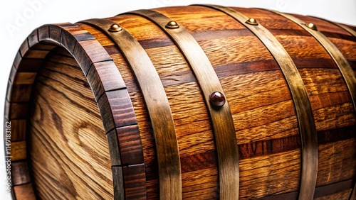 Macro Photography Wine Barrel PNG, Closeup Oak Wine Barrel Texture, Wooden Wine Cask Detail, High Resolution Wine Barrel Image photo