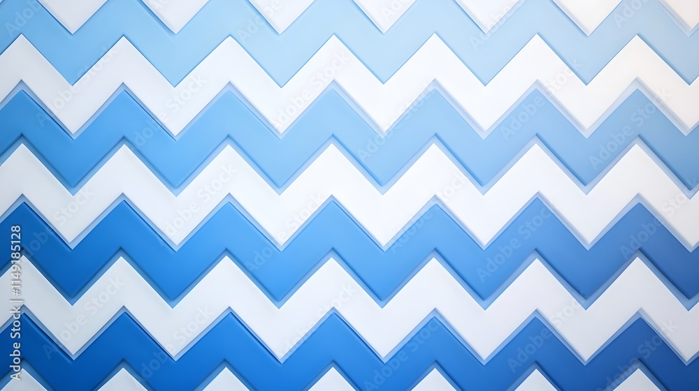 Abstract Blue and White Chevron Pattern Abstract Blue and White Chevron Pattern