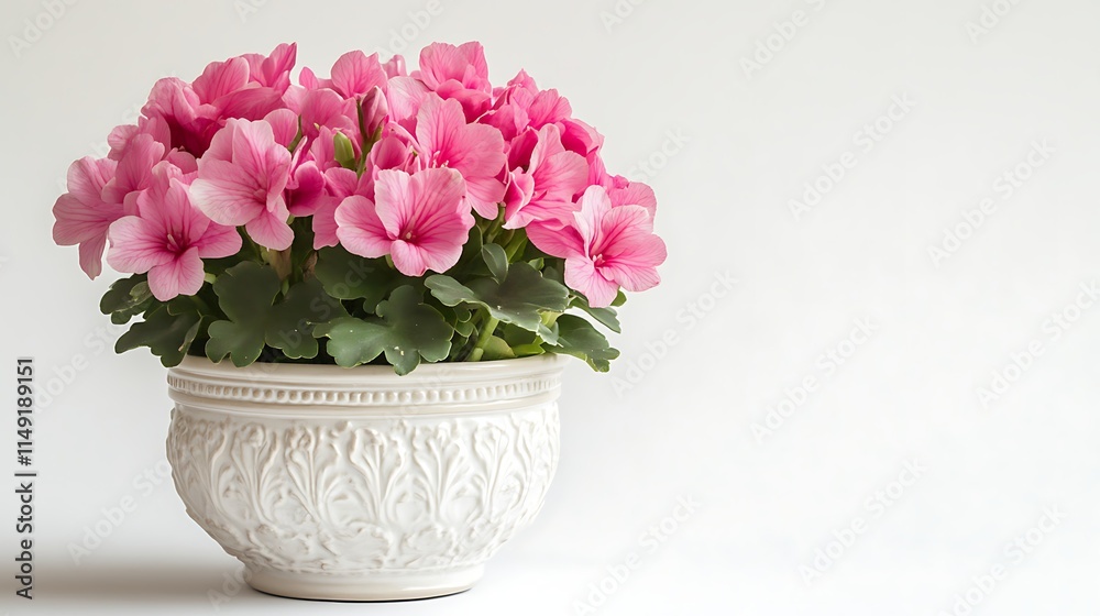 custom made wallpaper toronto digitalpink cyclamen plant in a decorative ceramic pot isolated on white background
