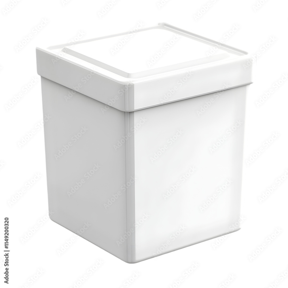 White Square Container Box Mockup Packaging Storage Product Display White Square Container Box Mockup Packaging Storage Product Display