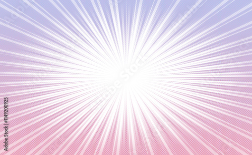 Radial Burst with Dotted Gradient Pattern on a Transparent Background