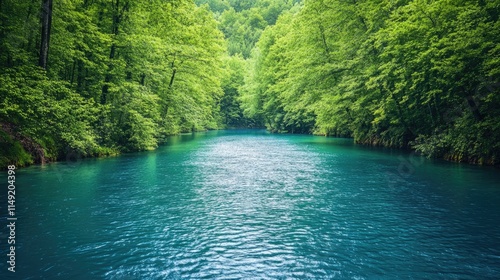 Serene Forest River