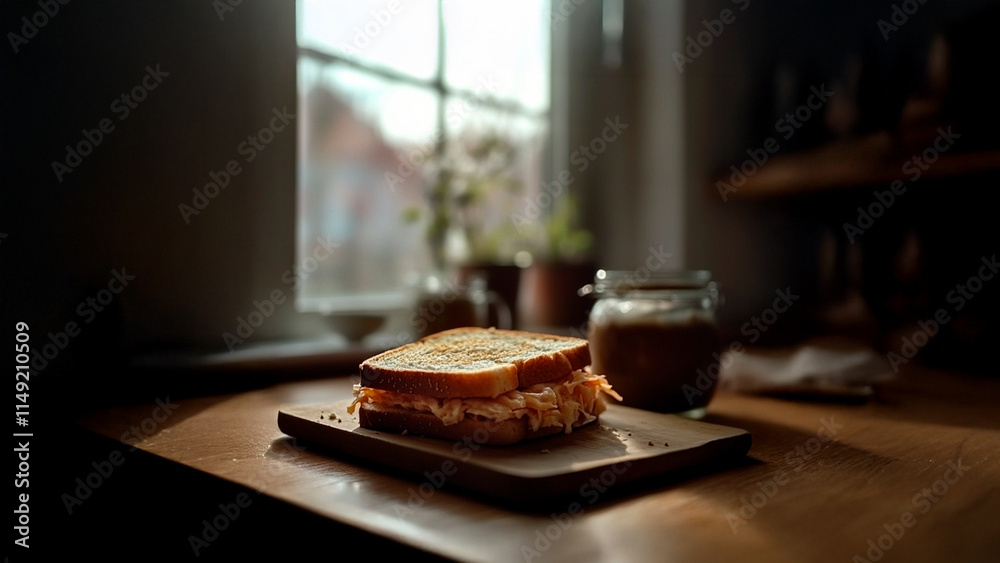 A sandwich on a wooden table. Sandwich window food table breakfast meat vegetable. A sandwich with meat, vegetables and lifestyle cheese. A sandwich on a wooden table. Sandwich window food table breakfast meat vegetable. A sandwich with meat, vegetables and lifestyle cheese.
