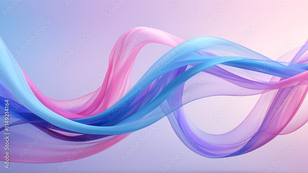 Abstract Flowing Fabric in Pastel Hues Abstract Flowing Fabric in Pastel Hues